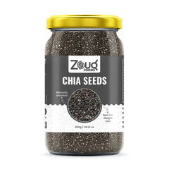 ZouqFoods Natural Unsalted Chia Seeds β 800g Family Pack | Superfood for Health & Energy