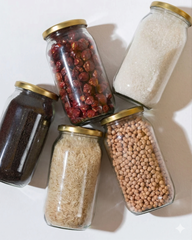 1000 ML Empty Big Pantry - Pack Of 04 to 16 (Glass Jars)