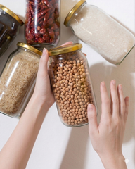 1000 ML Empty Big Pantry - Pack Of 04 to 16 (Glass Jars)