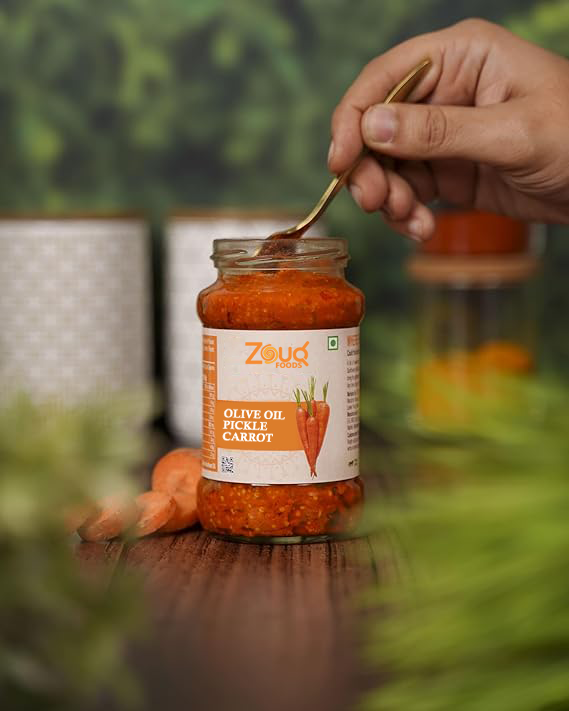 Zouq Carrot Pickle in Olive Oil 1.2 Kilograms - A Flavorful Fusion Infused with Premium Olive Oil
