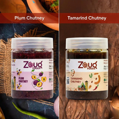 Pack of 2 Sweet & Tangy Chutney Combo: Plum & Tamarind – 550g Each