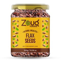 Zouq Natural Unsalted Flax Seeds – 300g
