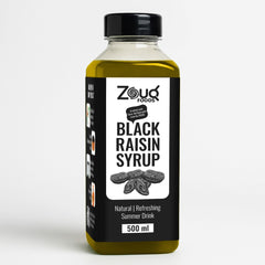 Zouq Foods Black Raisin Syrup – Natural & Refreshing Sweet Syrup (500 ml)