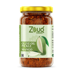 Zouq Mango Pickle in Olive Oil 1000 Grams - A Tangy Delight Made with Olive Oil