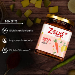 Pack of 3 - Achari Combo (Mango Pickle + Mixed Pickle + Lime Pickle) 1500 Grams