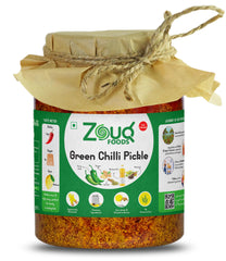 Zouq Green Chilli Pickle in Musturd Oil 1 Kilogram