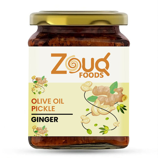 Zouq Ginger Pickle in Olive Oil 390 grams