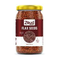 ZouqFoods Natural Unsalted Flax Seeds – 800g Family Pack | Rich in Omega-3, Fiber & Protein