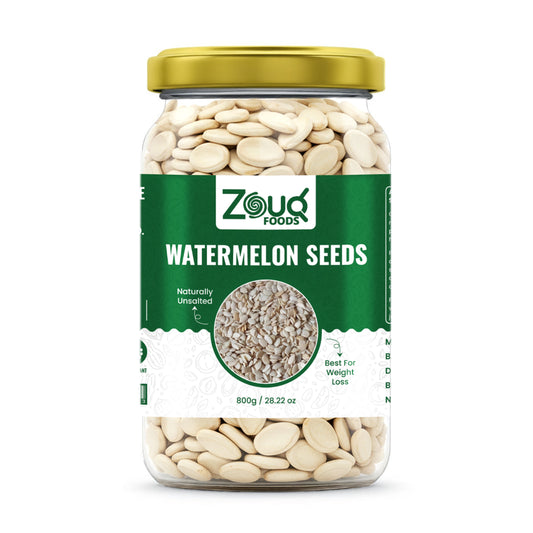 ZouqFoods Natural Unsalted Watermelon Seeds – 800g Family Pack | Rich in Protein, Magnesium & Antioxidants