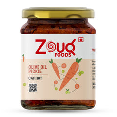 Zouq Carrot Pickle in Olive Oil 390 Grams - A Flavorful Fusion Infused with Premium Olive Oil