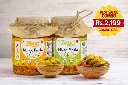 Zouq Foods Value Combo Pack | Mango Pickle + Mixed Pickle 1200G