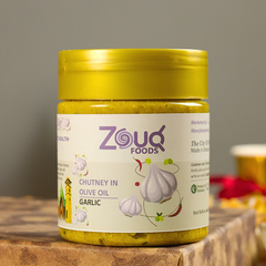 Zouq Garlic Chutney in Olive Oil 550 Grams - A Flavorful Blend for Every Dish