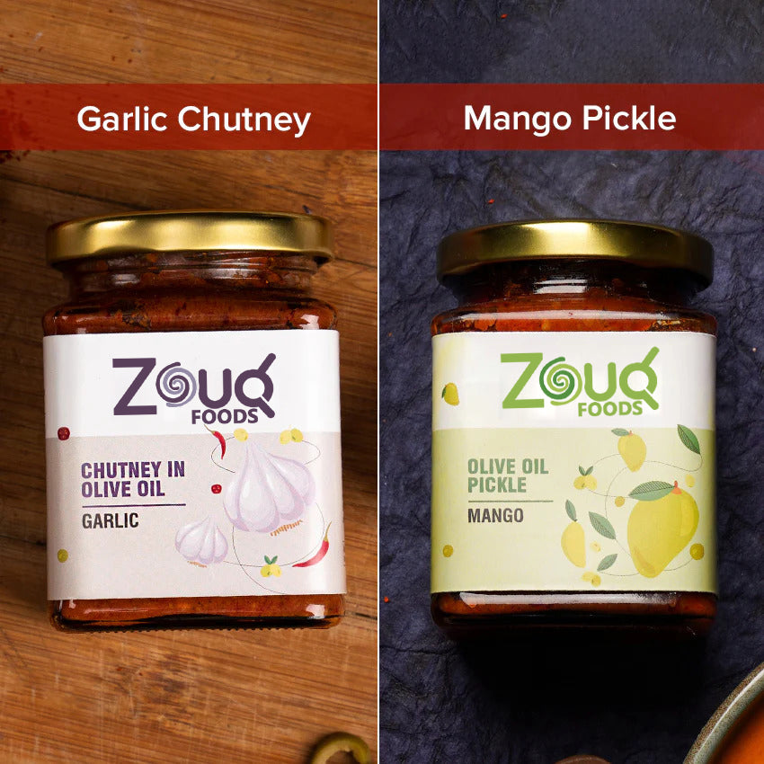 Garlic Chutney & Mango Pickle (Pack of 2)