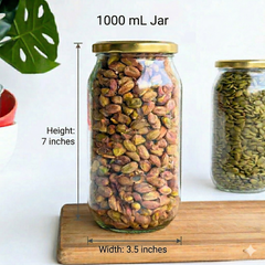 1000 ML Empty Big Pantry - Glass Jars