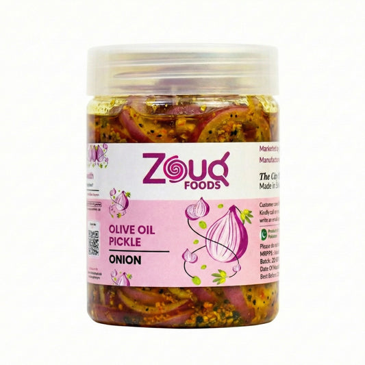 Zouq Onion Pickle in Olive Oil 500G