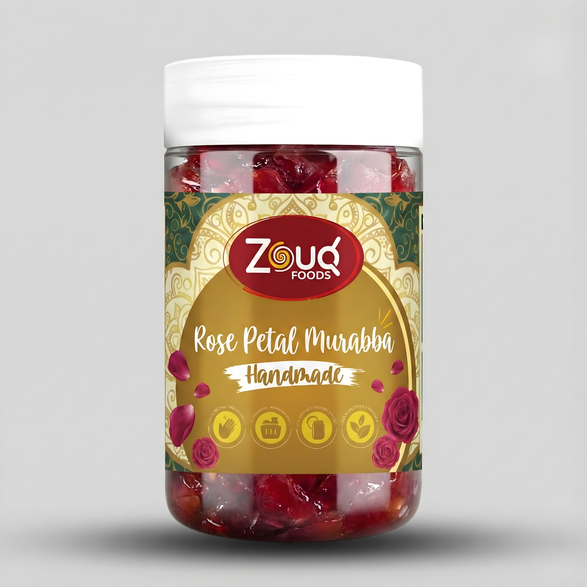 ZouqFoods Rose Petal Murabba 1000g – Premium Handmade Gulkand Style Murabba | Cooling, Digestive & Heart Soothing Delight