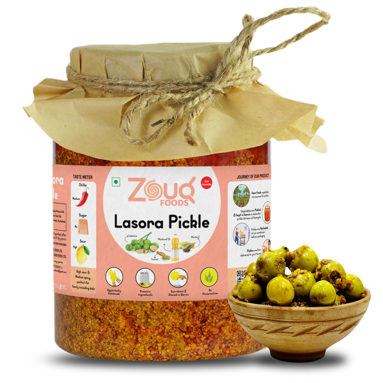 Zouq Lasora Pickle in Musturd Oil 1.2 Kilograms