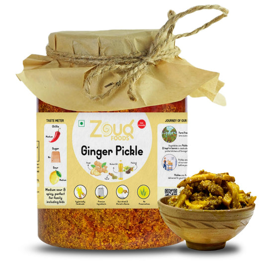 Zouq Ginger Pickle in Mustard Oil 1200 Grams