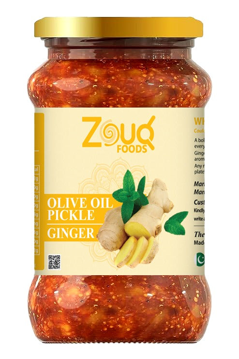 Zouq Ginger Pickle in Olive Oil 1.2 Kilograms
