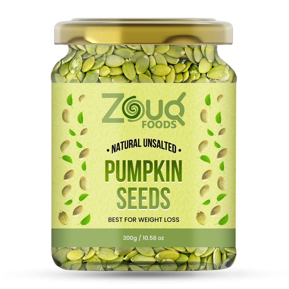 Zouq Natural Unsalted Pumpkin Seeds – 300 Grams