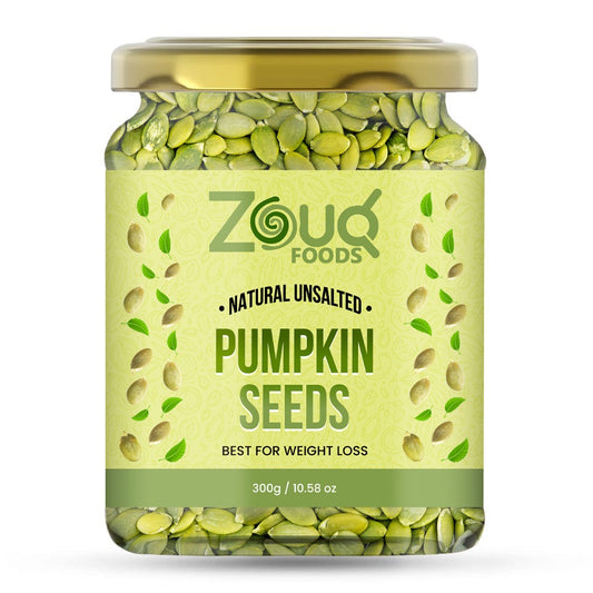 Zouq Natural Unsalted Pumpkin Seeds – 300 Grams