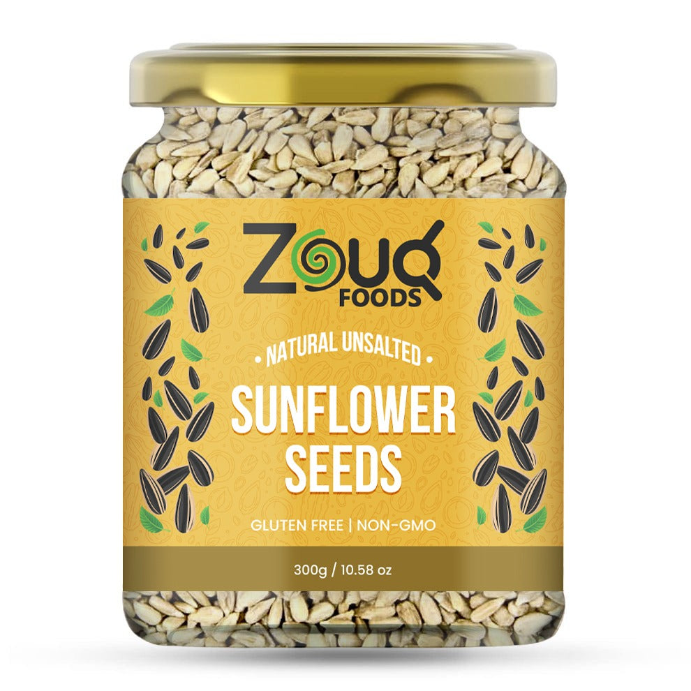 Zouq Natural Unsalted Sunflower Seeds – 300g