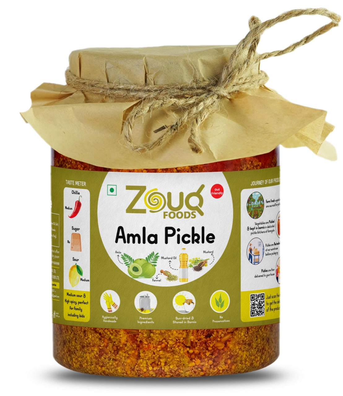 Zouq Amla Pickle in Mustard Oil 1 Kilogram