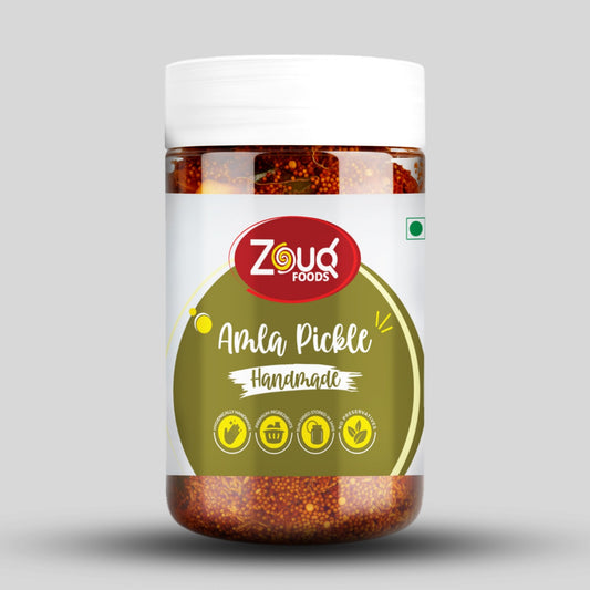 ZouqFoods Amla Pickle in Mustard Oil – 800g Pack | Tangy Achar with Desi Spices