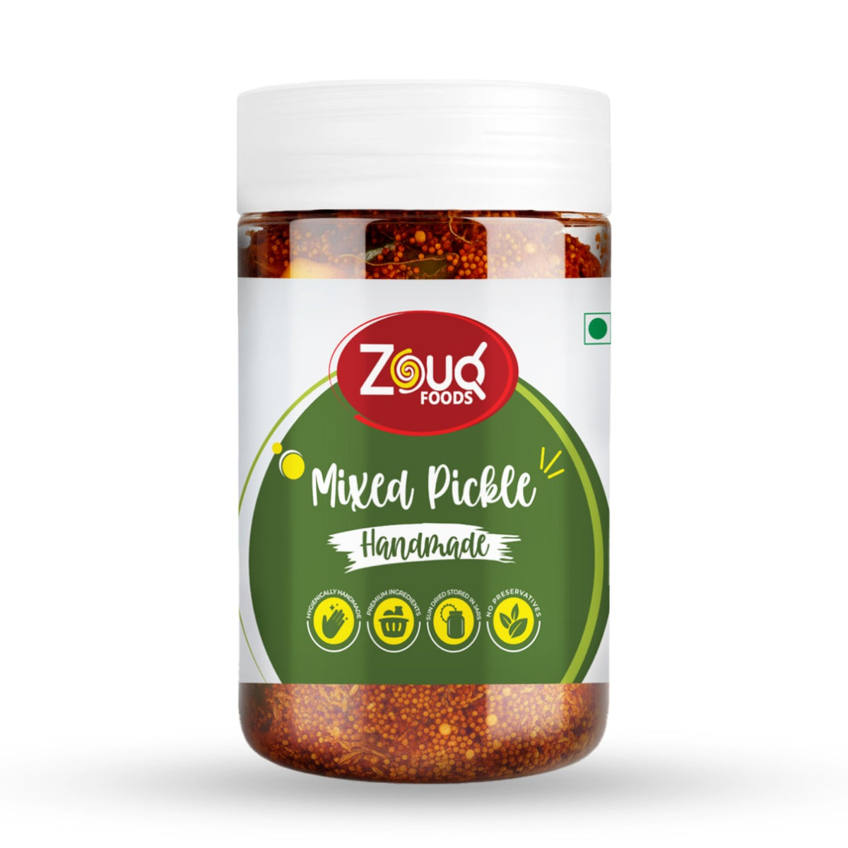 Zouq Mixed Pickle in Mustard Oil – 800g Jar | Traditional Desi Achar with Authentic Taste