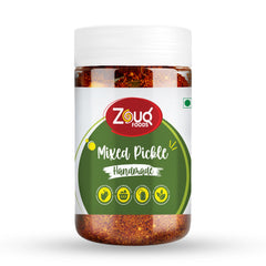 Zouq Mixed Pickle in Mustard Oil – 800g Jar | Traditional Desi Achar with Authentic Taste