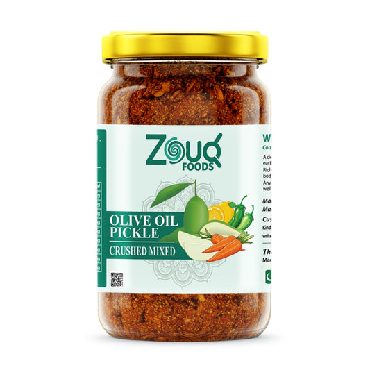 Zouq Mixed Crushed Pickle in Olive Oil – 1.2kilograms