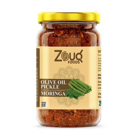 ZouqFoods Moringa Pickle in Olive Oil – 1.2kg Family Saver Pack | Healthy & Authentic Desi Taste