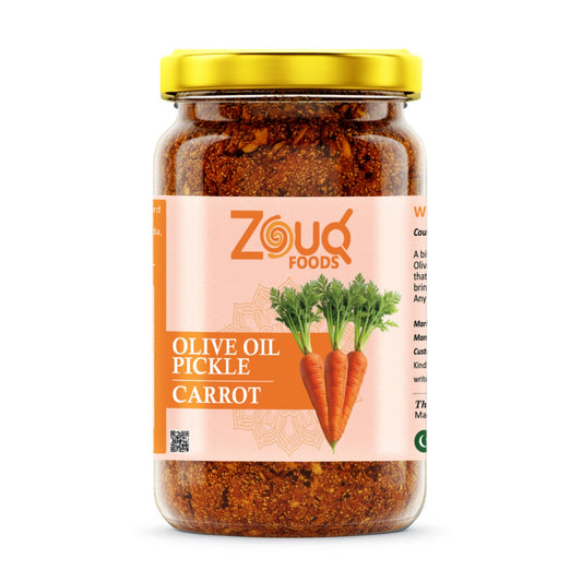 Zouq Carrot Pickle in Olive Oil 1.2 Kilograms - A Flavorful Fusion Infused with Premium Olive Oil