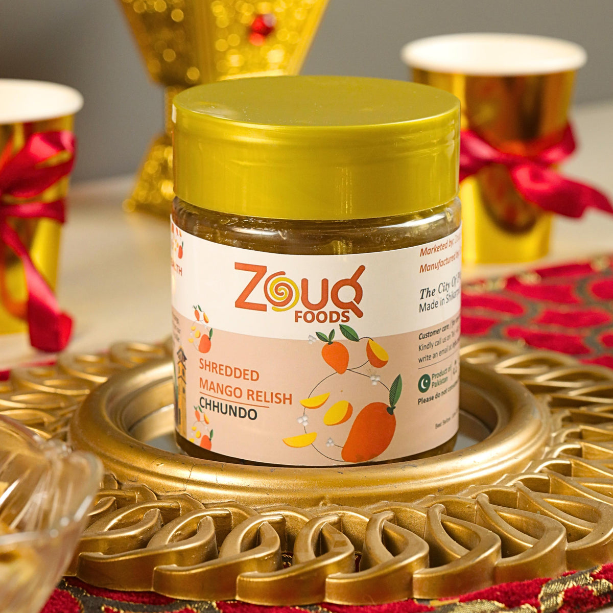 Zouq Shredded Mango Relish Chhundo Pickle 550 Grams - A Burst of Sweetness and Vibrant Flavors
