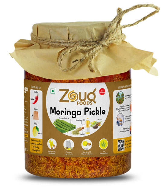 ZouqFoods Moringa Roots Pickle in Mustard Oil – 1 Kilogram