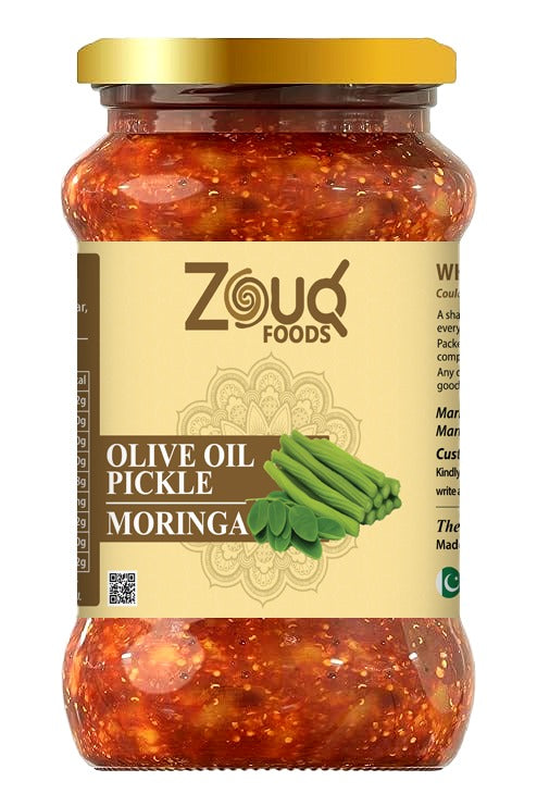 ZouqFoods Moringa Pickle in Olive Oil – 1.2kg Family Saver Pack | Healthy & Authentic Desi Taste