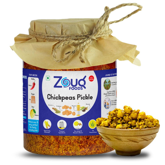 Zouq Chickpeas Pickle in Mustard Oil 1.2 Kilograms