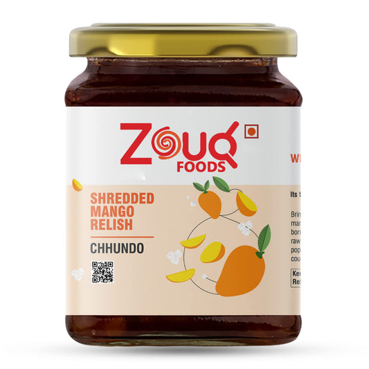 Zouq Shredded Mango Relish Chhundo Pickle 390 Grams - A Burst of Sweetness and Vibrant Flavors
