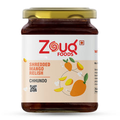 Zouq Shredded Mango Relish Chhundo Pickle 390 Grams - A Burst of Sweetness and Vibrant Flavors