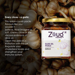 Zouq Garlic Pickle in Olive Oil 390 Grams