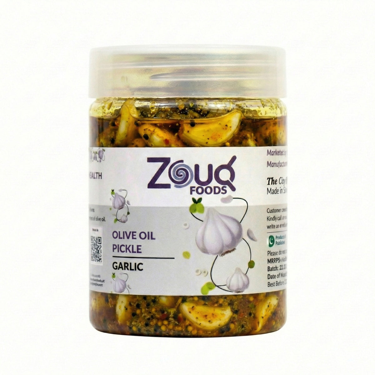 Premium Garlic Pickle in Olive Oil | 500-G