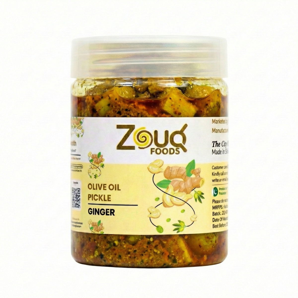Ginger Pickle in Olive Oil & Mustard Oil