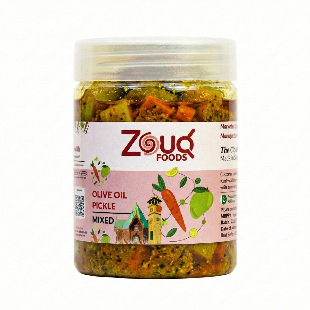 Premium Mixed Pickle in Olive Oil | 500-G