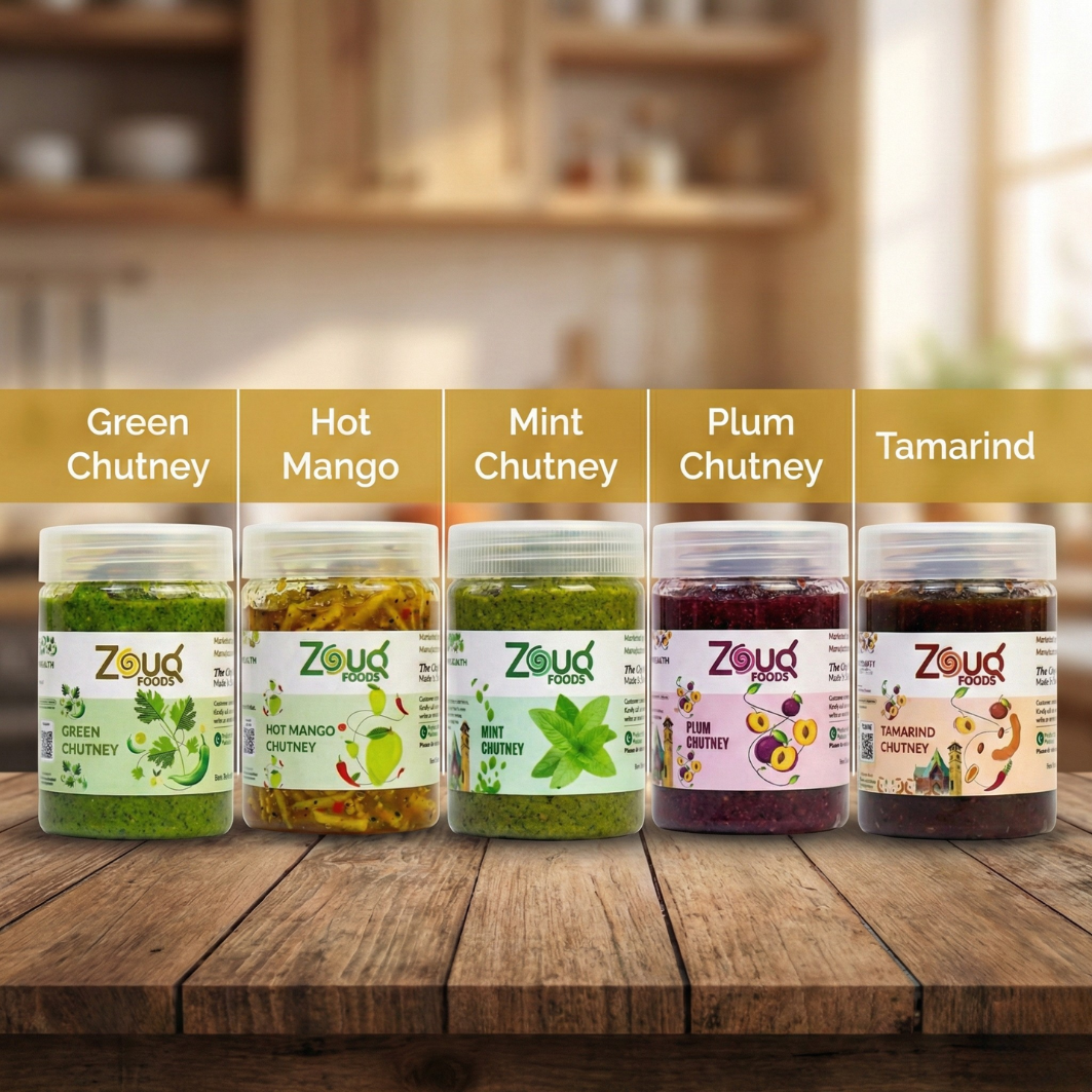 Pack of 5 Chutney Combo | 550g Each ( Choose Your Flavour )