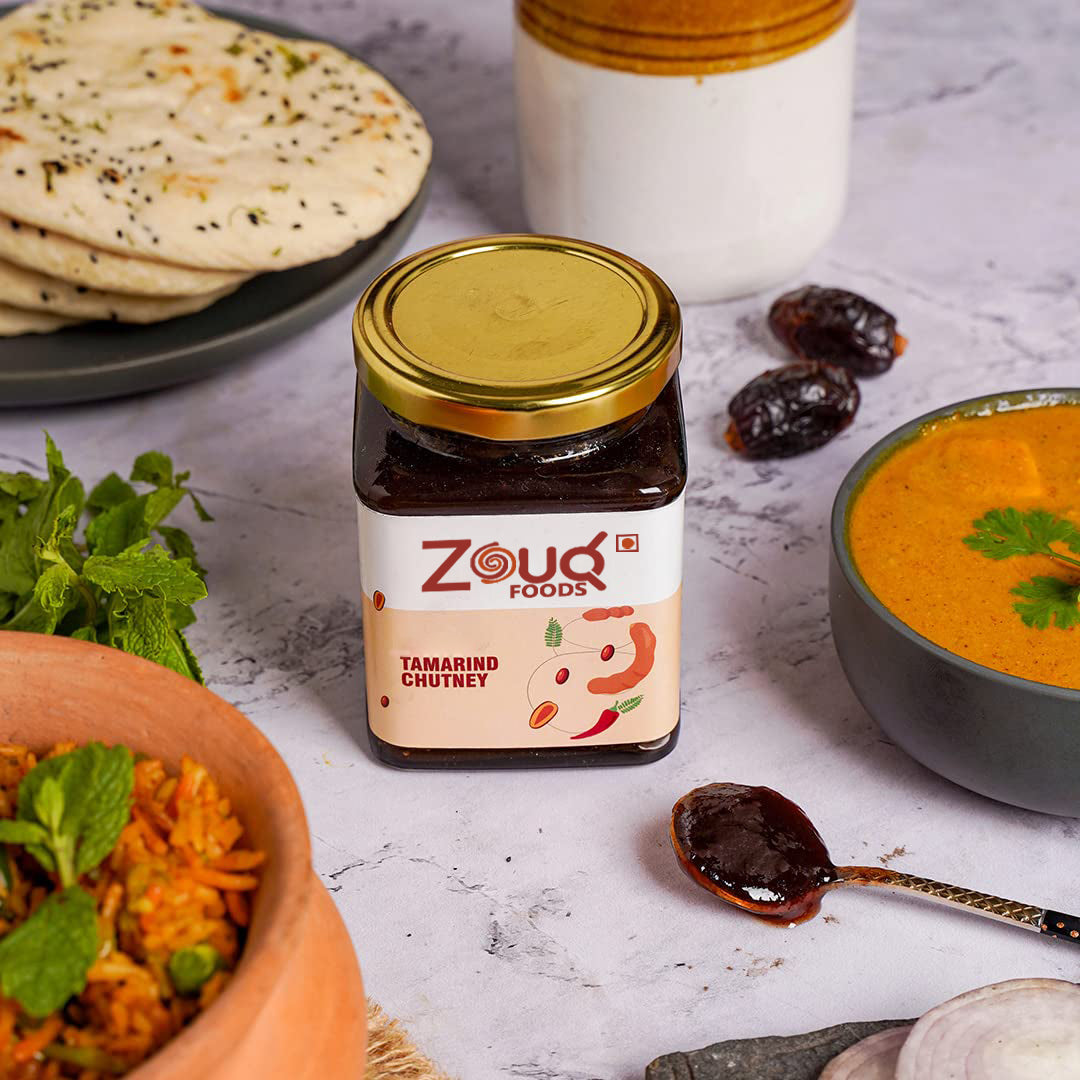 Zouq Tamarind Chutney 390 Grams - Handcrafted Fusion of Sweetness and Tanginess