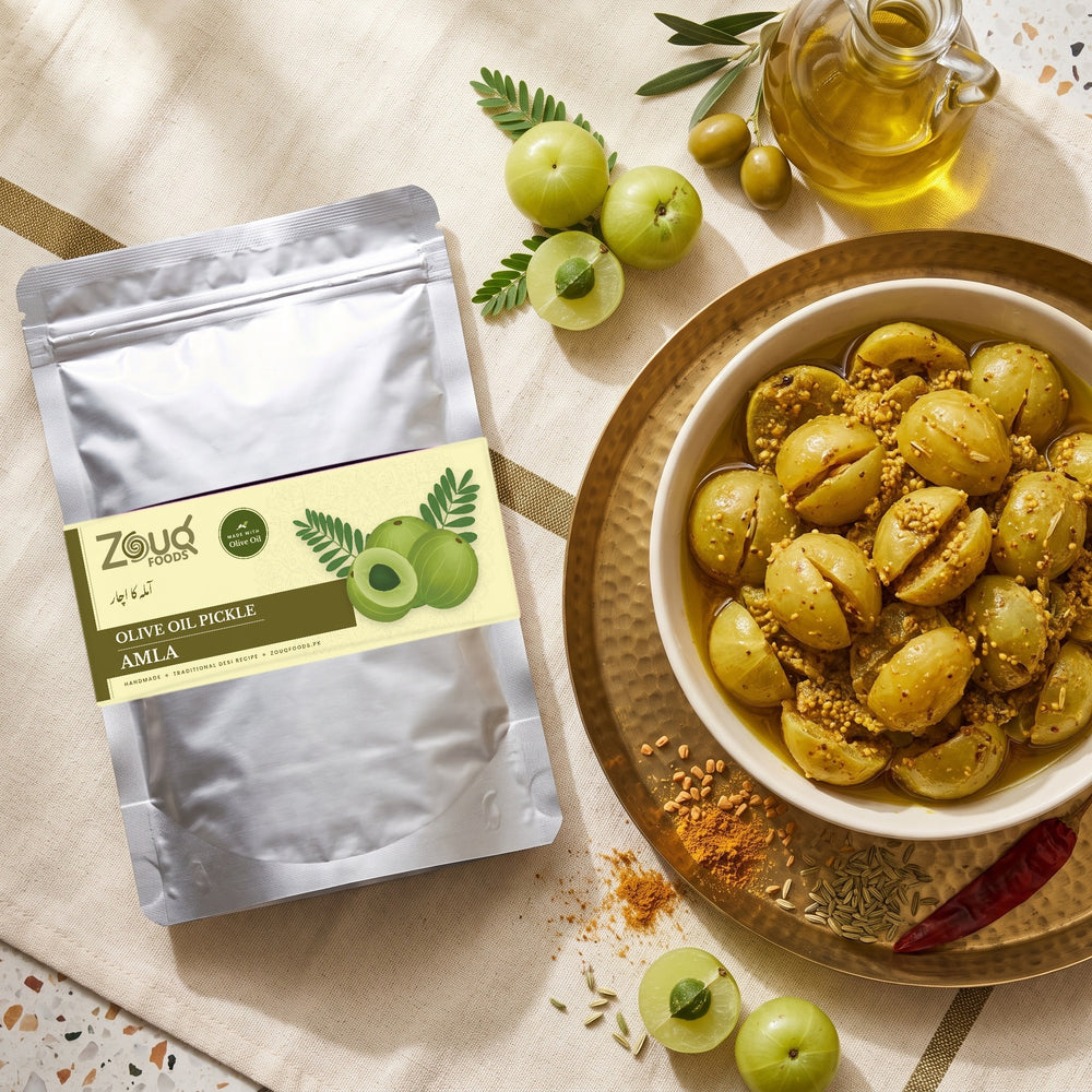 Zouq Amla Pickle in Olive Oil - Saver Pouch