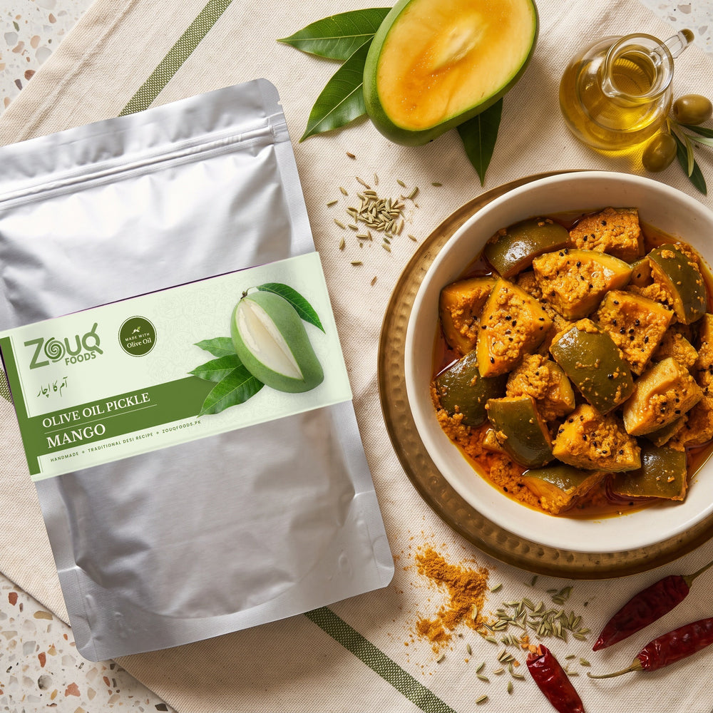Zouq Mango Pickle in Olive Oil - Saver Pouch