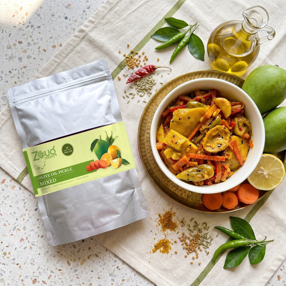 Zouq Mixed Pickle in Olive Oil - Saver Pouch