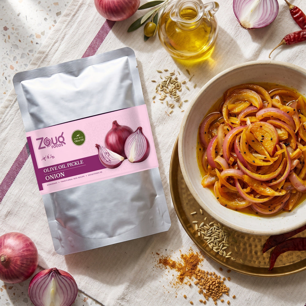 Zouq Onion Pickle in Olive Oil - Saver Pouch